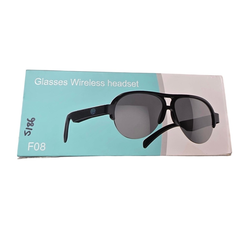 F08‎ Smart Wireless Audio Sunglasses Bluetooth V5.4 IPX4 Waterproof Aviator A6